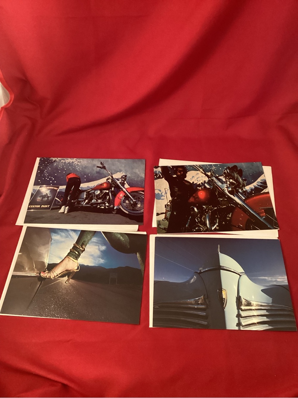 1980s four greeting cards blank set Lot B